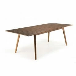 MACABANE VICTOIRE - Table De Jardin 8/10 Personnes - Extensible 180/240x100x75 Cm En Bois Acacia - Marron -MACABANE Elegant store 15557004 3