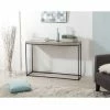 MACABANE FLEUR - Console Rectangle Pieds Droits Métal - Naturel -MACABANE Elegant store 17783626 1