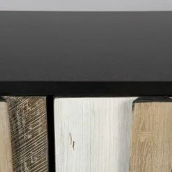 MACABANE AMBROISE - Buffet 3 Portes Bois Acacia Pieds Métal - Multicolore -MACABANE Elegant store 17783650 3