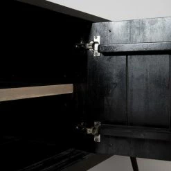 MACABANE AMBROISE - Buffet 3 Portes Bois Acacia Pieds Métal - Multicolore -MACABANE Elegant store 17783650 4