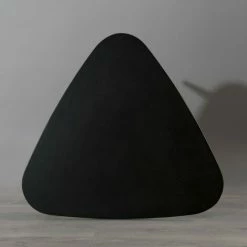 MACABANE AMBROISE - Table Basse Goutte D'eau Noire Pieds Métal Petit Modèle Bois - NOIR -MACABANE Elegant store 17783657 5