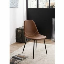 MACABANE AUGUSTIN - Lot De 2 Chaises JOHN Marrons - Marron