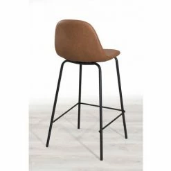 MACABANE AUGUSTIN - Lot De 2 Tabourets De Bar John Marron Hauteur D'assise 65cm - MARRON -MACABANE Elegant store 17783729 4