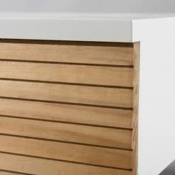 MACABANE ISIDORE - Console 2 Tiroirs Bois Clair Et Blanc - Miel & Blanc 10 MACABANE ISIDORE - Console 2 Tiroirs Bois Clair Et Blanc - Miel & Blanc -MACABANE Elegant store 17783735 4