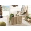 MACABANE LALY - Table Basse Carrée 70x70cm Bois Naturel Branches Teck - Bois Naturel -MACABANE Elegant store 17783817 1