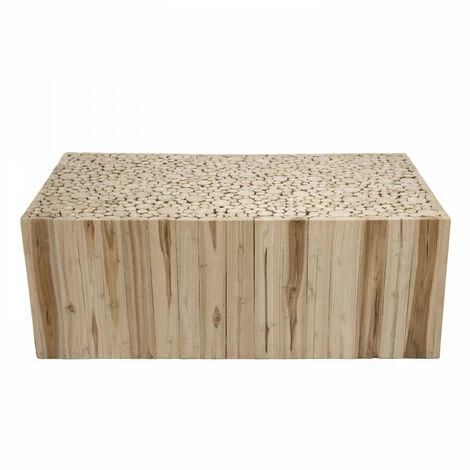 MACABANE LALY - Table Basse Rectangulaire 110x60cm Bois Naturel Branches Teck - Bois Naturel 5 MACABANE LALY - Table Basse Rectangulaire 110x60cm Bois Naturel Branches Teck - Bois Naturel – Image 3