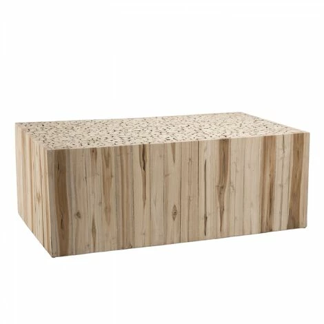 MACABANE LALY - Table Basse Rectangulaire 110x60cm Bois Naturel Branches Teck - Bois Naturel 6 MACABANE LALY - Table Basse Rectangulaire 110x60cm Bois Naturel Branches Teck - Bois Naturel – Image 4