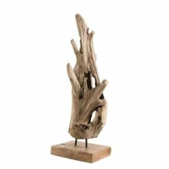 MACABANE LALY - Objet Décoration Bois Teck Branche Naturelle 'S' - Bois Naturel -MACABANE Elegant store 17783833 4