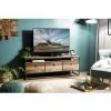 MACABANE ALIDA - Meuble TV Marron 3 Tiroirs Teck Recyclé Acacia Mahogany Recyclé Et Métal Noir - Brun 2 MACABANE ALIDA - Meuble TV Marron 3 Tiroirs Teck Recyclé Acacia Mahogany Recyclé Et Métal Noir - Brun -MACABANE Elegant store 17783872 1