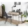MACABANE CLEMENCE - Bureau 2 Tiroirs Bois Sapin Et Pieds Métal - Naturel -MACABANE Elegant store 17783923 1
