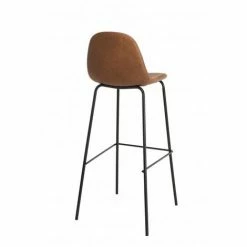 MACABANE AUGUSTIN - Lot De 2 Tabourets De Bar John Marron Hauteur D'assise 80cm - Marron -MACABANE Elegant store 17783997 4