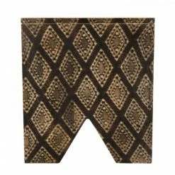 MACABANE IRENE - Tabouret Carré Bois Manguier 40x40cm Ko-Mak - Naturel -MACABANE Elegant store 17784014 3