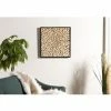 MACABANE SUZY - Décoration Murale Carrée 60x60cm Branches Bois Teck Nature - Naturel