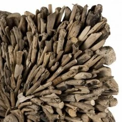 MACABANE SUZY - Décoration Murale Carrée 90x90cm Bois Flotté - Naturel -MACABANE Elegant store 17784043 3