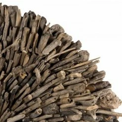 MACABANE SUZY - Décoration Murale Ronde 120x120cm Bois Flotté - Naturel -MACABANE Elegant store 17784044 3