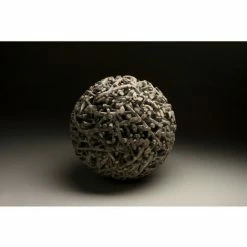 MACABANE SUZY - Boule Déco Grise Bois Teck Branches - Naturel -MACABANE Elegant store 17784046 4