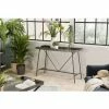 MACABANE HABY - Console Grise Plateau Rectangulaire Zinc Pieds Métal - Anthracite -MACABANE Elegant store 17784055 1