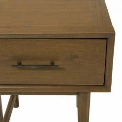 MACABANE LAURE - Chevet 1 Tiroir Bois Mindi - Noyer -MACABANE Elegant store 17784118 5