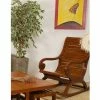 MACABANE EDEN - Rockingchair Marron Bois Mindi - Chocolat -MACABANE Elegant store 17784221 1