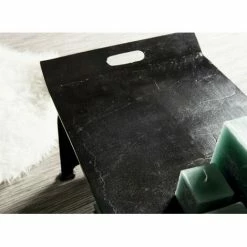 MACABANE JONAS - Table Basse Rectangulaire/console Basse 134x40cm Aluminium Noir - Noir -MACABANE Elegant store 17923292 3