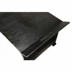 MACABANE JONAS - Table Basse Rectangulaire/console Basse 134x40cm Aluminium Noir - Noir -MACABANE Elegant store 17923292 5