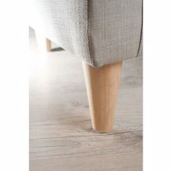 MACABANE ARTHUR - Fauteuil Cabriolet 63x63cm Tissu Couleur Lin Pieds Bois Naturel - Lin 9 MACABANE ARTHUR - Fauteuil Cabriolet 63x63cm Tissu Couleur Lin Pieds Bois Naturel - Lin -MACABANE Elegant store 17923324 4