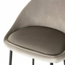 MACABANE AUGUSTIN - Lot De 2 Tabourets De Bar Velours Chamois Beige Pieds Métal Noir Hauteur D'assise 80cm - Beige 10 MACABANE AUGUSTIN - Lot De 2 Tabourets De Bar Velours Chamois Beige Pieds Métal Noir Hauteur D'assise 80cm - Beige -MACABANE Elegant store 18152070 4