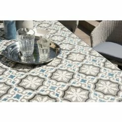 MACABANE VICTOIRE - SALON DE JARDIN EN BOIS ACACIA 6/8 Pers - 1 Table Rectangulaire 220*90 Cm Et 6 Fauteuils En Rotin Synthétique - Beige -MACABANE Elegant store 18152072 4