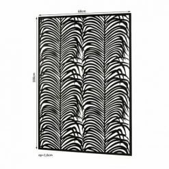 MACABANE THEODORE - Décoration Murale Rectangulaire 68x100cm Métal Noir - Noir -MACABANE Elegant store 18338956 4