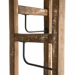 MACABANE ALIDA - Portemanteau Marron 3 'ventaux' Teck Recyclé Et Métal - Brun -MACABANE Elegant store 18400608 5