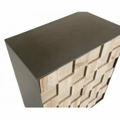 MACABANE CLEMENCE - Buffet 2 Portes Bois Sapin Et Pieds Métal - Naturel -MACABANE Elegant store 18400618 5