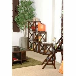 MACABANE EDEN - Étagère Marron 1 Case 40 Cm Croisillon - Chocolat