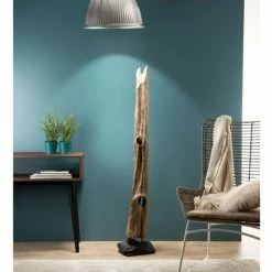 MACABANE LALY - Objet Décoration Bois Teck Branche Naturelle 'L' - Bois Naturel