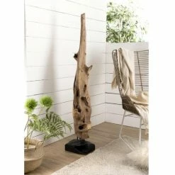 MACABANE LALY - Objet Décoration Bois Teck Branche Naturelle 'L' - Bois Naturel -MACABANE Elegant store 18611441 3