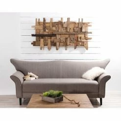 MACABANE GEORGES - Décoration Murale Bois En Teck 11 - Naturel