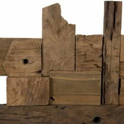 MACABANE GEORGES - Décoration Murale Bois En Teck 11 - Naturel -MACABANE Elegant store 18709559 4