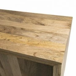 MACABANE IRENE - Buffet Bois Manguier 160x45cm 2 Portes Coulissantes 1 étagère Jodhpur - Naturel -MACABANE Elegant store 18969343 3