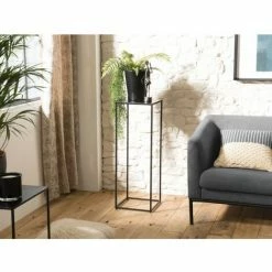 MACABANE ROBIN - Sellette Haute Noire Industrielle Métal - Noir