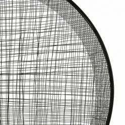 MACABANE THEODORE - Décoration Murale Ronde 100x100cm Métal Noir - Noir -MACABANE Elegant store 19124808 3