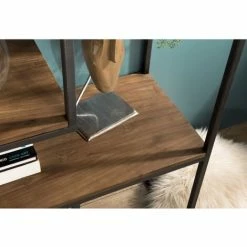 MACABANE ALIDA - Étagère Recto-Verso En Décalé 120x40x180cm Teck Recyclé Métal Noir - Brun 9 MACABANE ALIDA - Étagère Recto-Verso En Décalé 120x40x180cm Teck Recyclé Métal Noir - Brun -MACABANE Elegant store 19452709 3