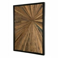 MACABANE SUZY - Décoration Murale Bois Rectangulaire Teck Recyclé Nature - Naturel -MACABANE Elegant store 19452717 4