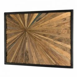 MACABANE SUZY - Décoration Murale Bois Rectangulaire Teck Recyclé Nature - Naturel -MACABANE Elegant store 19452717 5