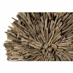 MACABANE SUZY - Décoration Murale Ronde 80x80cm Bois Flotté - Naturel -MACABANE Elegant store 19452718 4