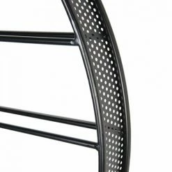 MACABANE HABY - Étagère Ronde Range-bouteilles 90x90cm 5 Niveaux 9 Bouteilles Métal Noir - Noir -MACABANE Elegant store 22865925 3