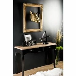 MACABANE JONAS - Décoration Sculpture Rhinocéros Aluminium Doré - Doré