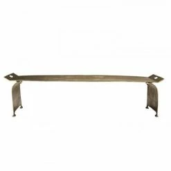 MACABANE JONAS - Table Basse Rectangulaire/console Basse 163x40cm Aluminium Doré - Doré -MACABANE Elegant store 24338066 3
