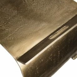 MACABANE JONAS - Table Basse Rectangulaire/console Basse 163x40cm Aluminium Doré - Doré -MACABANE Elegant store 24338066 4