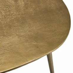 MACABANE JONAS - Table Basse Goutte D'eau Aluminium Doré - Doré -MACABANE Elegant store 26438929 5