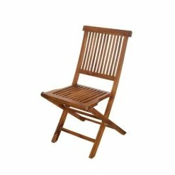 MACABANE HANNA - Ensemble De 2 Chaises De Jardin Java En Bois Teck Huilé - Marron -MACABANE Elegant store 27101871 5