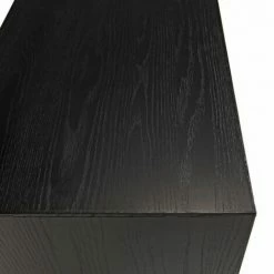 MACABANE ANDREA - Buffet 2 Portes 3 Tiroirs Bois Pin Recyclé Naturel Et Noir - Brun -MACABANE Elegant store 27206598 5